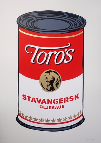 Stavangersk Oljesaus Soup Can  by La Staa