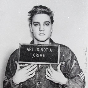Happy Birthday Elvis! – Jailhouse Pop (Diamond Dust) by Mr Brainwash