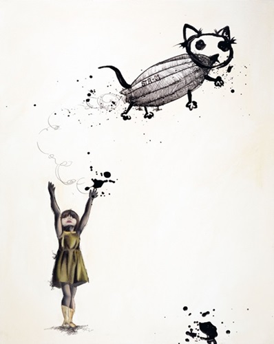 ...And One Day Blimp Cat Floated Away  by Candice Tripp