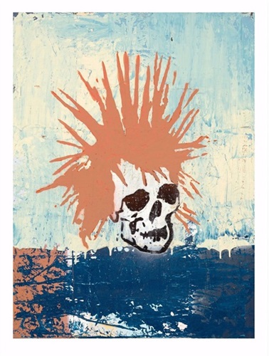 Red Punk Rock Skull  by Tim Armstrong
