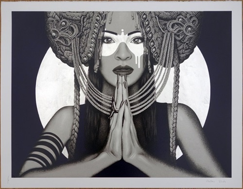 Sun Goddess II (White Gold Leaf) by Fin DAC | Kevin Ledo