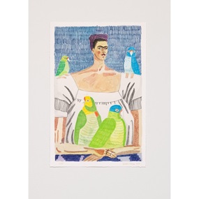 Frida And Parrots by Julian Pace