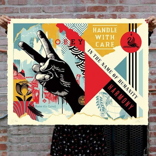 Handle With Care  by Shepard Fairey