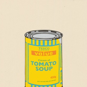 Soup Can (Yellow, Blue, Tan) by Banksy