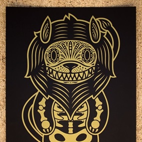 Lion Of The Dead (Black And Gold) by Philip Lumbang | Ernesto Yerena