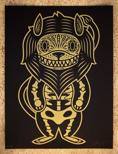 Lion Of The Dead (Black And Gold) by Philip Lumbang | Ernesto Yerena