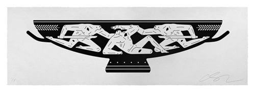 End Of Empire, Kylix (White) by Cleon Peterson