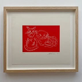 Cats (Red) by Ai Weiwei