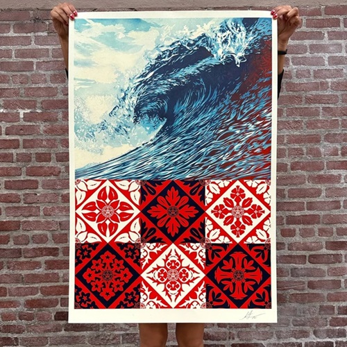 Wave Of Distress (Offset)  by Shepard Fairey