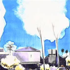 The Town With Cloud Trees by Gamaliel Rodriguez