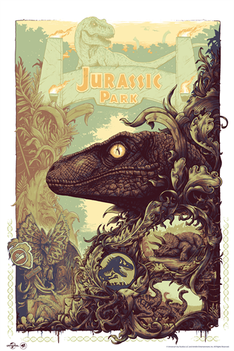Jurassic Park (Variant) by Alex Hovey