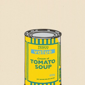 Soup Can (Yellow, Emerald, Sky Blue) by Banksy