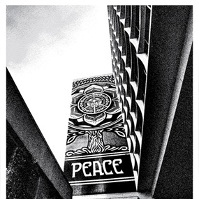Covert To Overt - Peace Tree (Silver) by Shepard Fairey