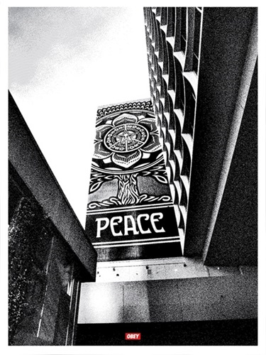 Covert To Overt - Peace Tree (Silver) by Shepard Fairey