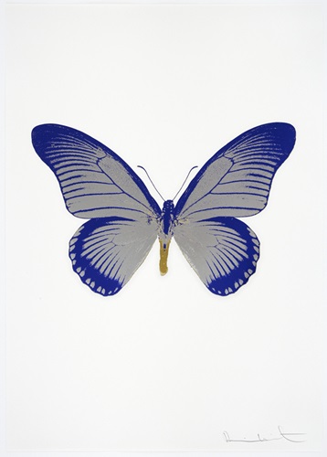 The Souls IV (Silver Gloss / Westminster Blue / Oriental Gold) by Damien Hirst