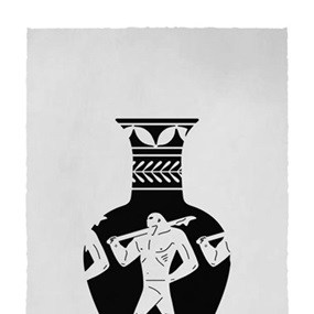 End Of Empire, Lekythos (White) by Cleon Peterson