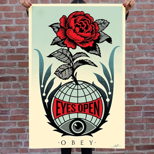 Eyes Open (Signed Offset) by Shepard Fairey