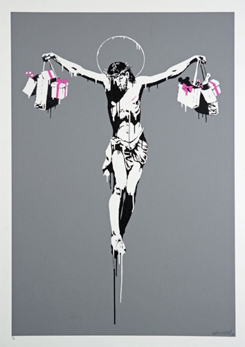 Christ With Shopping Bags (First Edition) by Banksy
