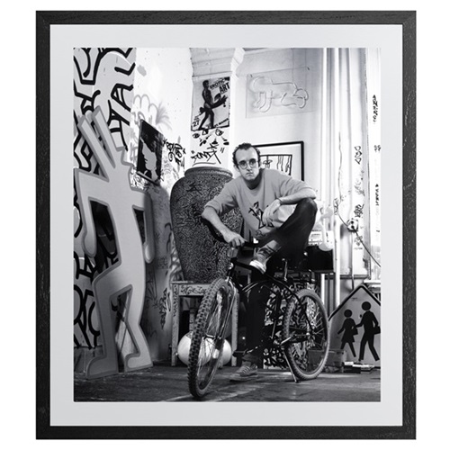 Keith Haring, New York 1985 (10 x 12 Inch Aluminium Edition) by Janette Beckman