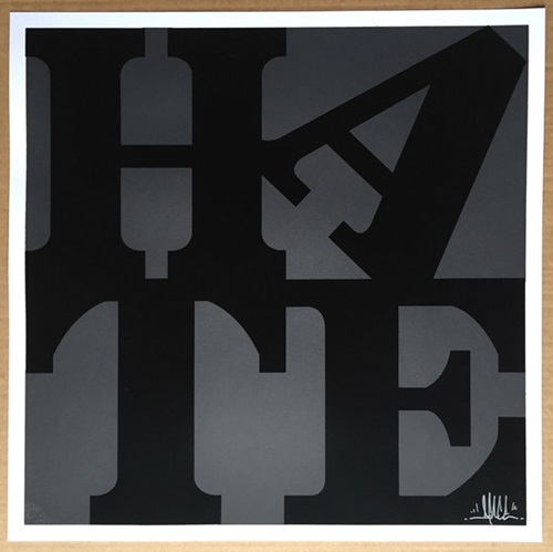 Hate (Black) by D*Face