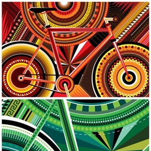 Bicycle Set by Matt W Moore Editioned artwork | Art Collectorz