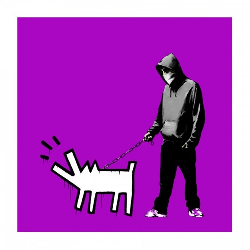 Choose Your Weapon (Bright Purple) by Banksy
