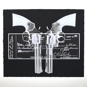 Elvis Gun... Cheque (Silver) by Russell Marshall