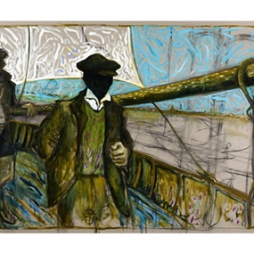Man Leaning On Boom (Oyster Catchers, Thames Estuary 1932), 2012 by Billy Childish