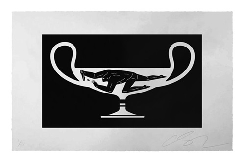 End Of Empire, Kantharos (White) by Cleon Peterson