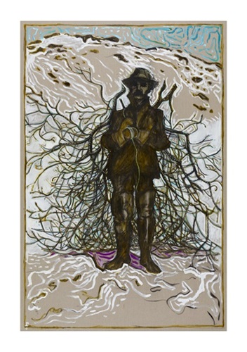 Gathering Firewood (Survivor 1st Officer Smith Of The Farallon), 2013  by Billy Childish