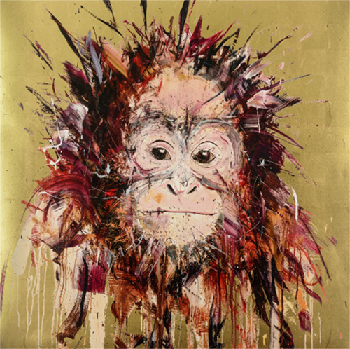 Orangutan (Gold Leaf) by Dave White