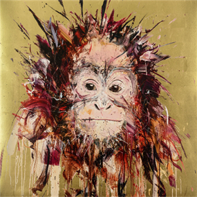 Orangutan (Gold Leaf) by Dave White