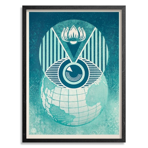 Flint Eye Alert Globe  by Shepard Fairey