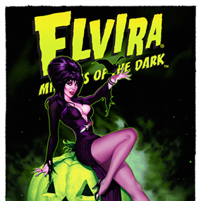 Elvira: Mistress Of The Dark (Dark Green) by John Keaveney