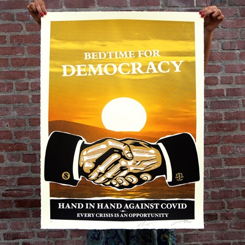 Bedtime For Democracy  by Shepard Fairey | NoNAME