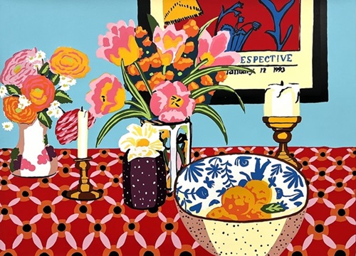 Blue Still Life  by Hilary Pecis