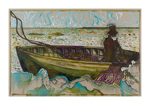Man On An Icy Sea, 2013  by Billy Childish