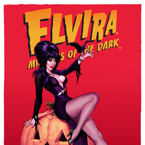 Elvira: Mistress Of The Dark (Dark Red) by John Keaveney
