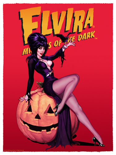 Elvira: Mistress Of The Dark (Dark Red) by John Keaveney