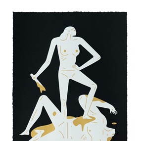 The Naked Woman & Man (Black) by Cleon Peterson