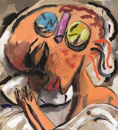 Sleeping Head  by Dana Schutz