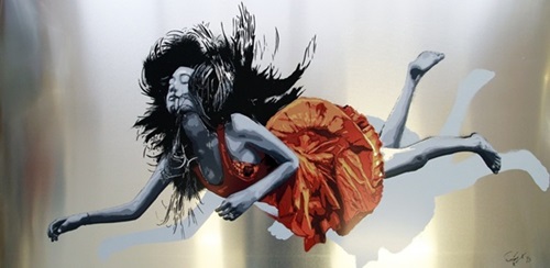 We Are All Falling (Aluminium Orange) by Snik