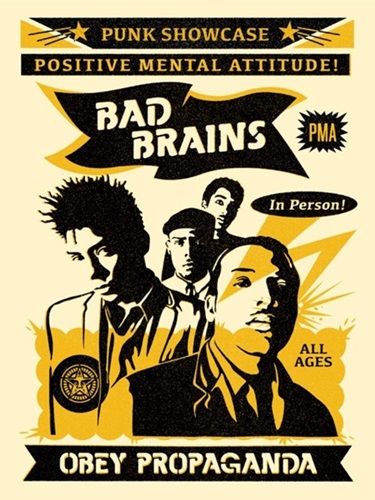 Bad Brains Punk Showcase (Rock For Light) by Shepard Fairey