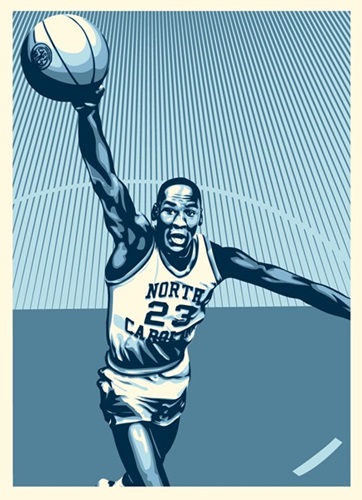 Jordan UNC (Large Format (Dual Signed)) by Shepard Fairey