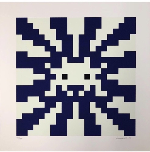 Sunset (Blue & White) by Space Invader