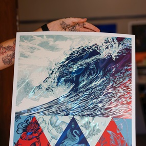 Wave Of Distress (2025) (Lava Foil) by Shepard Fairey