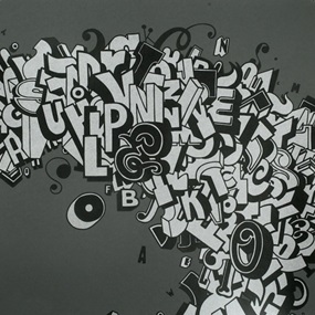 Spill (On Dark Gray) by Greg Lamarche