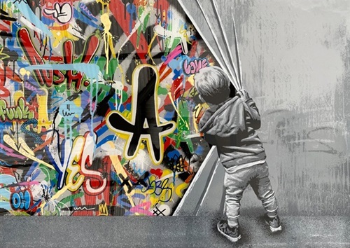 Beyond The Wall (Acrylic) by Martin Whatson