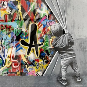 Beyond The Wall (Acrylic) by Martin Whatson