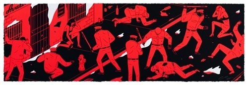 Cruelty Is The Message (Red) by Cleon Peterson